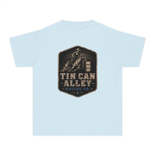Youth Tee — Tin Can Alley Racing Co. Barrel Racing Graphic Shirt