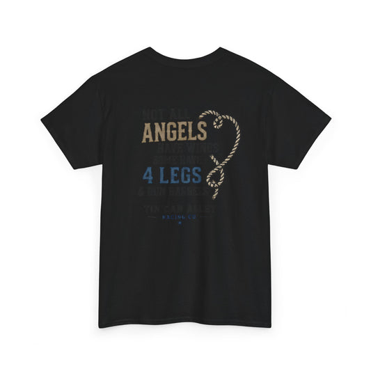 Horse Lover Tee — "Angels Have Four Legs" Graphic T‑Shirt