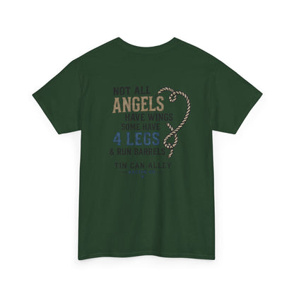 Horse Lover Tee — "Angels Have Four Legs" Graphic T‑Shirt