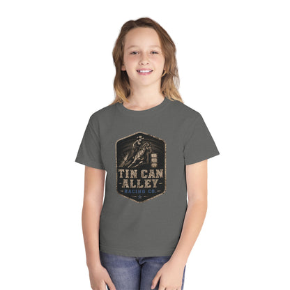 Youth Tee — Tin Can Alley Racing Co. Barrel Racing Graphic Shirt