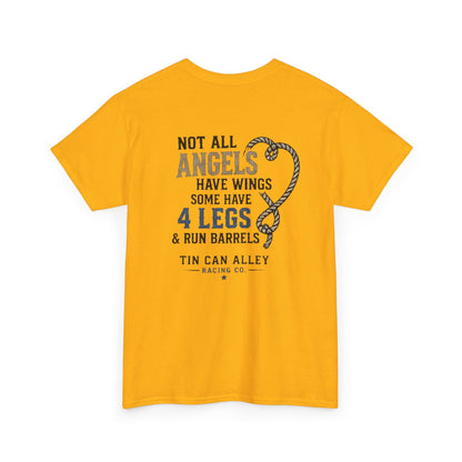 Horse Lover Tee — "Angels Have Four Legs" Graphic T‑Shirt
