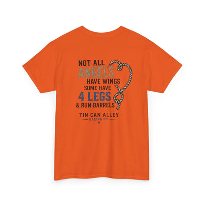 Horse Lover Tee — "Angels Have Four Legs" Graphic T‑Shirt