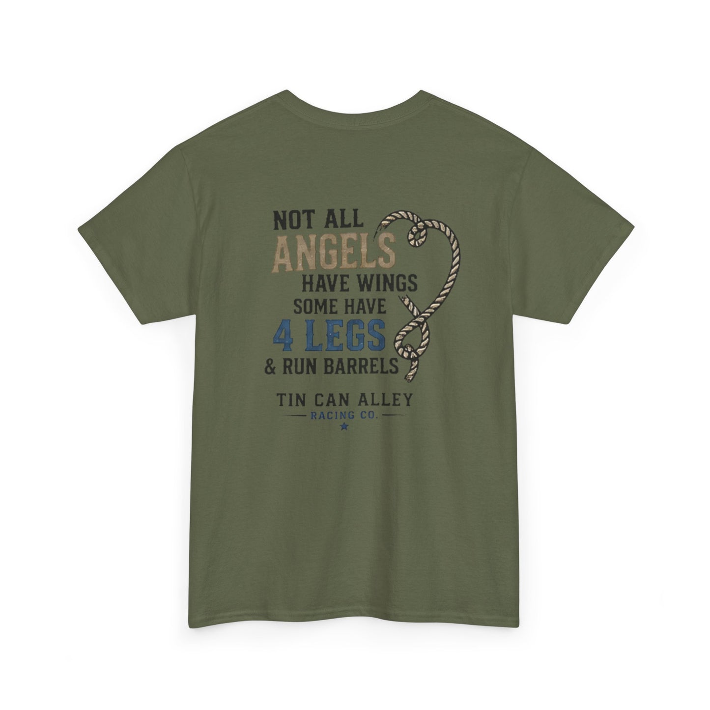 Horse Lover Tee — "Angels Have Four Legs" Graphic T‑Shirt