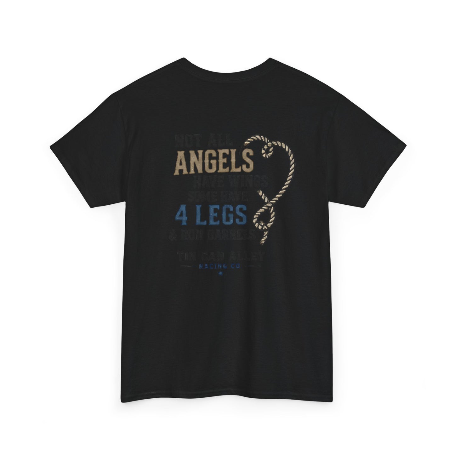 Horse Lover Tee — "Angels Have Four Legs" Graphic T‑Shirt