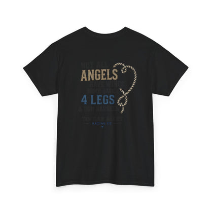 Horse Lover Tee — "Angels Have Four Legs" Graphic T‑Shirt