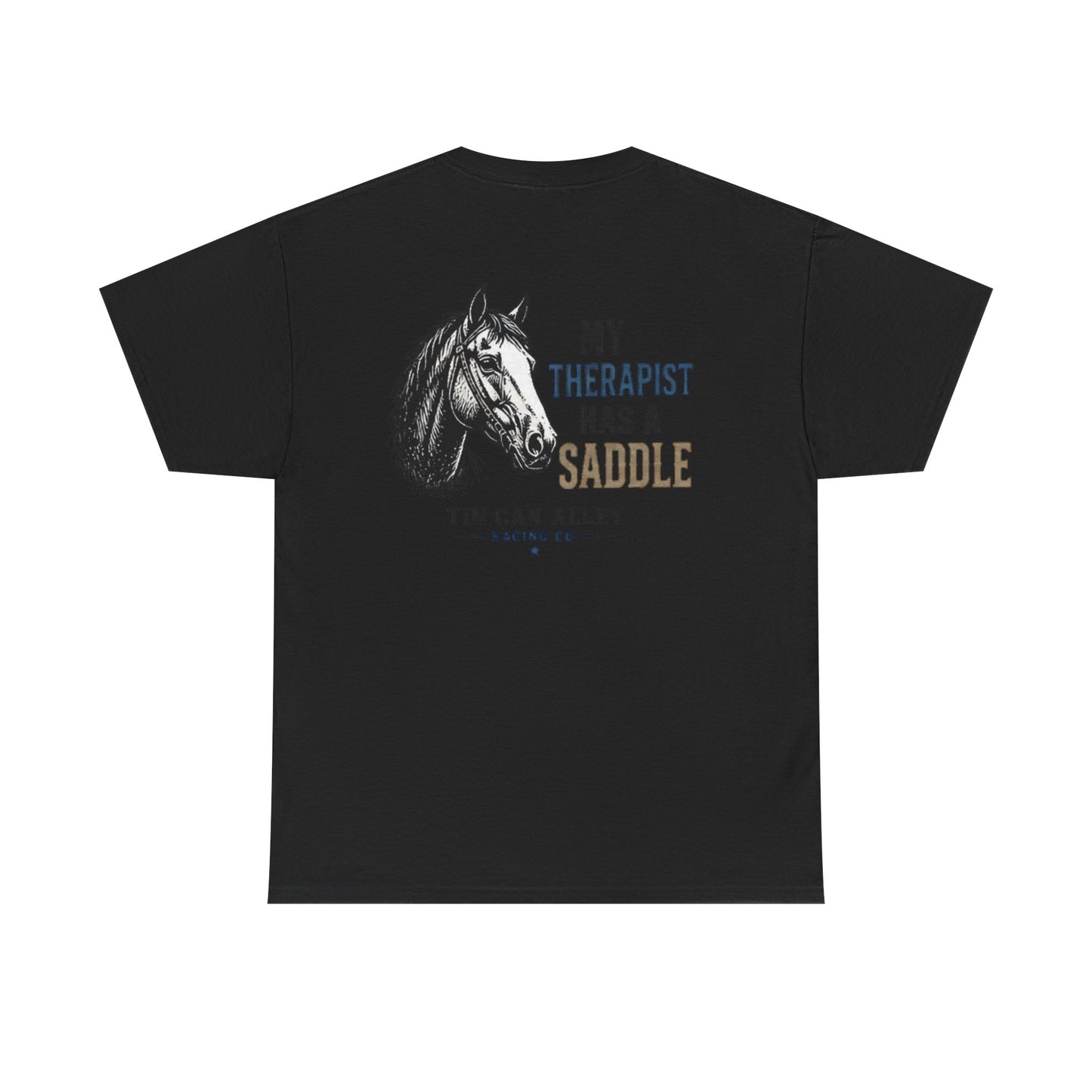 Horseback Therapy Tee — "The Best Therapist Has A Saddle" Graphic T-Shirt