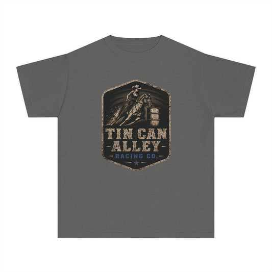 Youth Tee — Tin Can Alley Racing Co. Barrel Racing Graphic Shirt