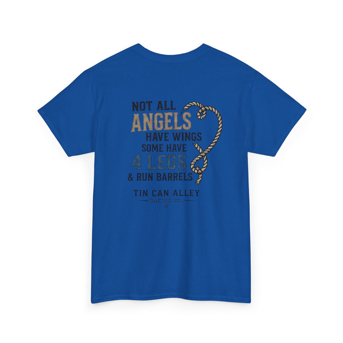 Horse Lover Tee — "Angels Have Four Legs" Graphic T‑Shirt