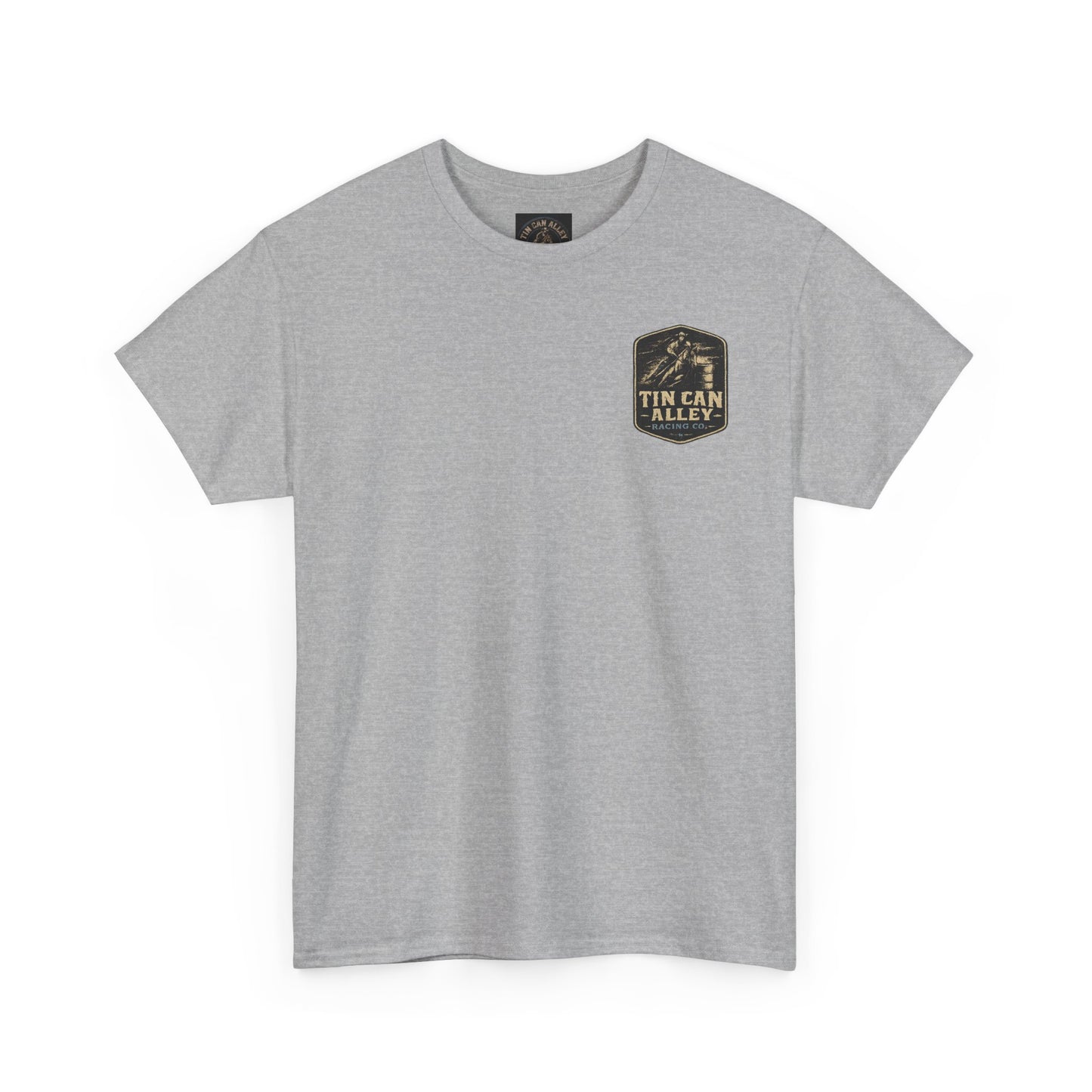 Barrel Racing Tee — "Fueled by Jesus, Coffee & Barrel Racing" Christian Rodeo Shirt