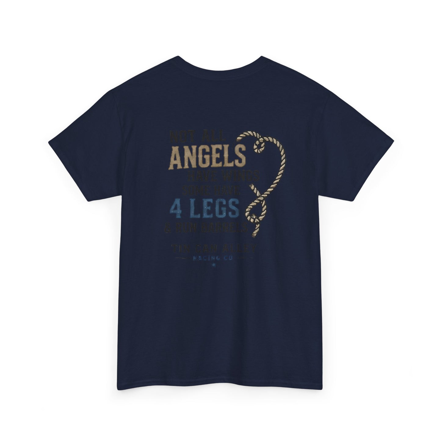 Horse Lover Tee — "Angels Have Four Legs" Graphic T‑Shirt