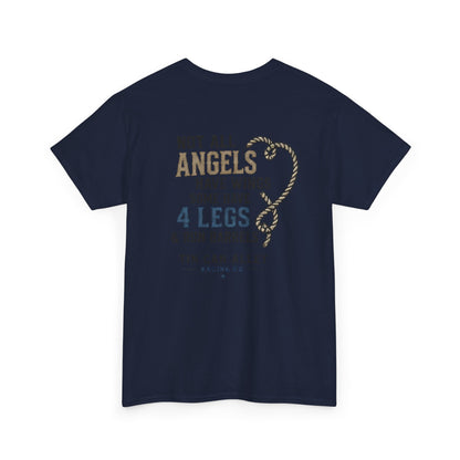 Horse Lover Tee — "Angels Have Four Legs" Graphic T‑Shirt
