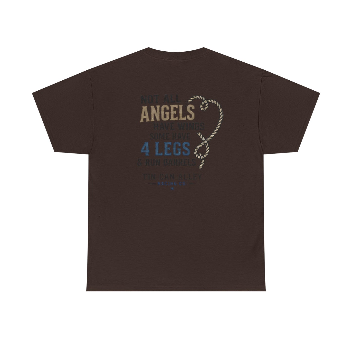 Horse Lover Tee — "Angels Have Four Legs" Graphic T‑Shirt