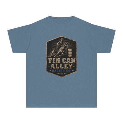 Youth Tee — Tin Can Alley Racing Co. Barrel Racing Graphic Shirt