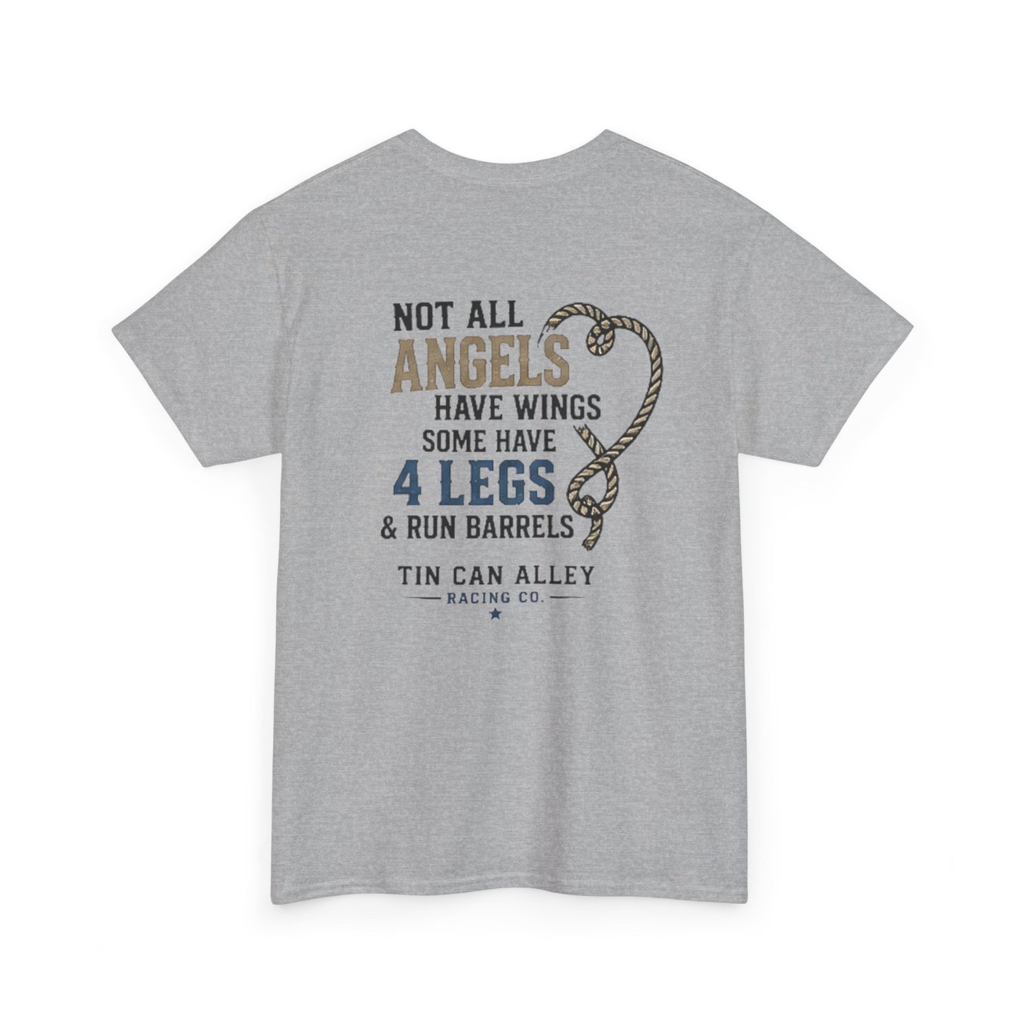 Horse Lover Tee — "Angels Have Four Legs" Graphic T‑Shirt