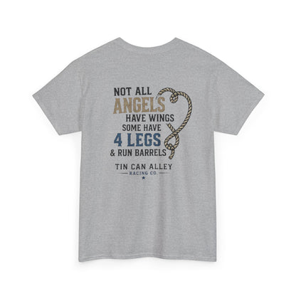 Horse Lover Tee — "Angels Have Four Legs" Graphic T‑Shirt