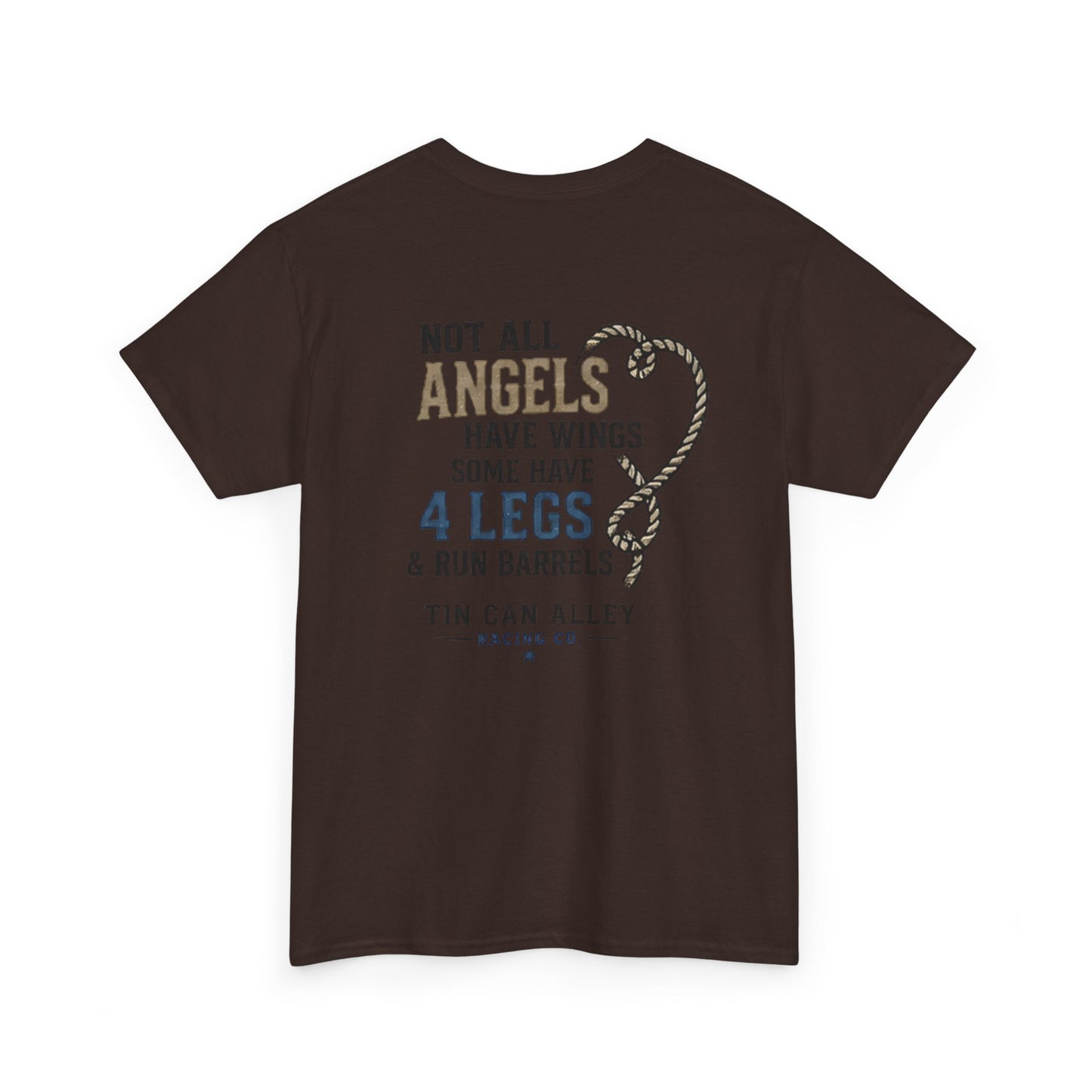 Horse Lover Tee — "Angels Have Four Legs" Graphic T‑Shirt