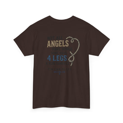 Horse Lover Tee — "Angels Have Four Legs" Graphic T‑Shirt