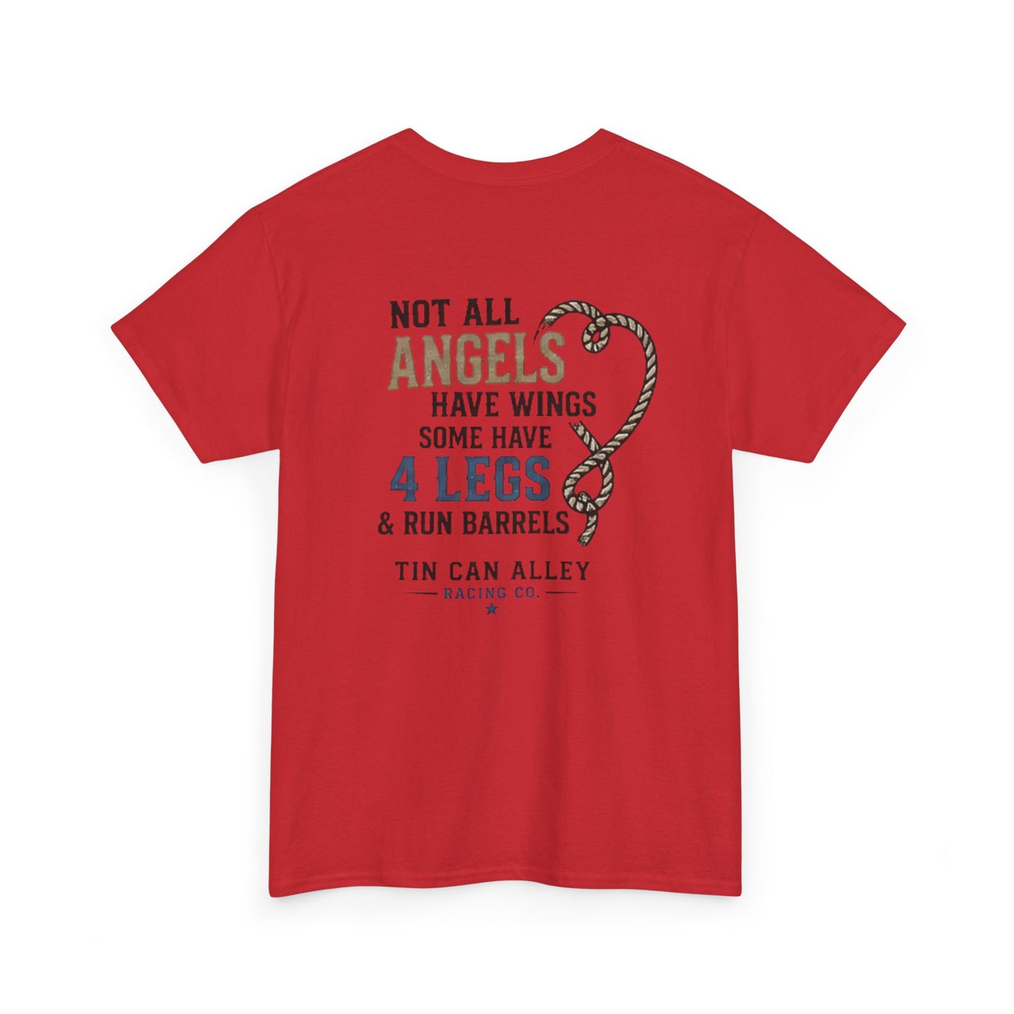 Horse Lover Tee — "Angels Have Four Legs" Graphic T‑Shirt
