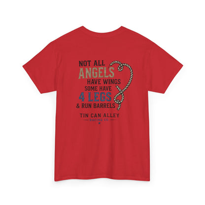 Horse Lover Tee — "Angels Have Four Legs" Graphic T‑Shirt