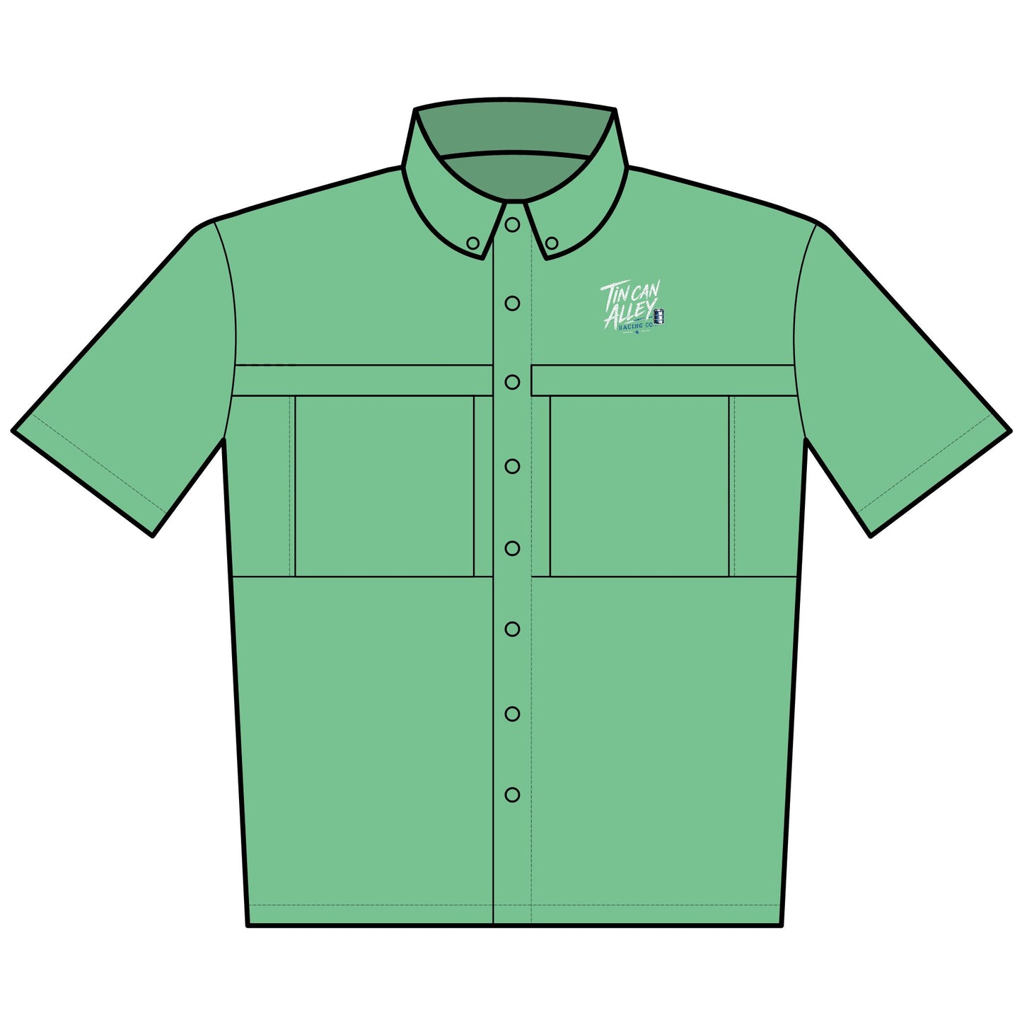 Tin Can Alley Racing Co Vented Fishing Shirt