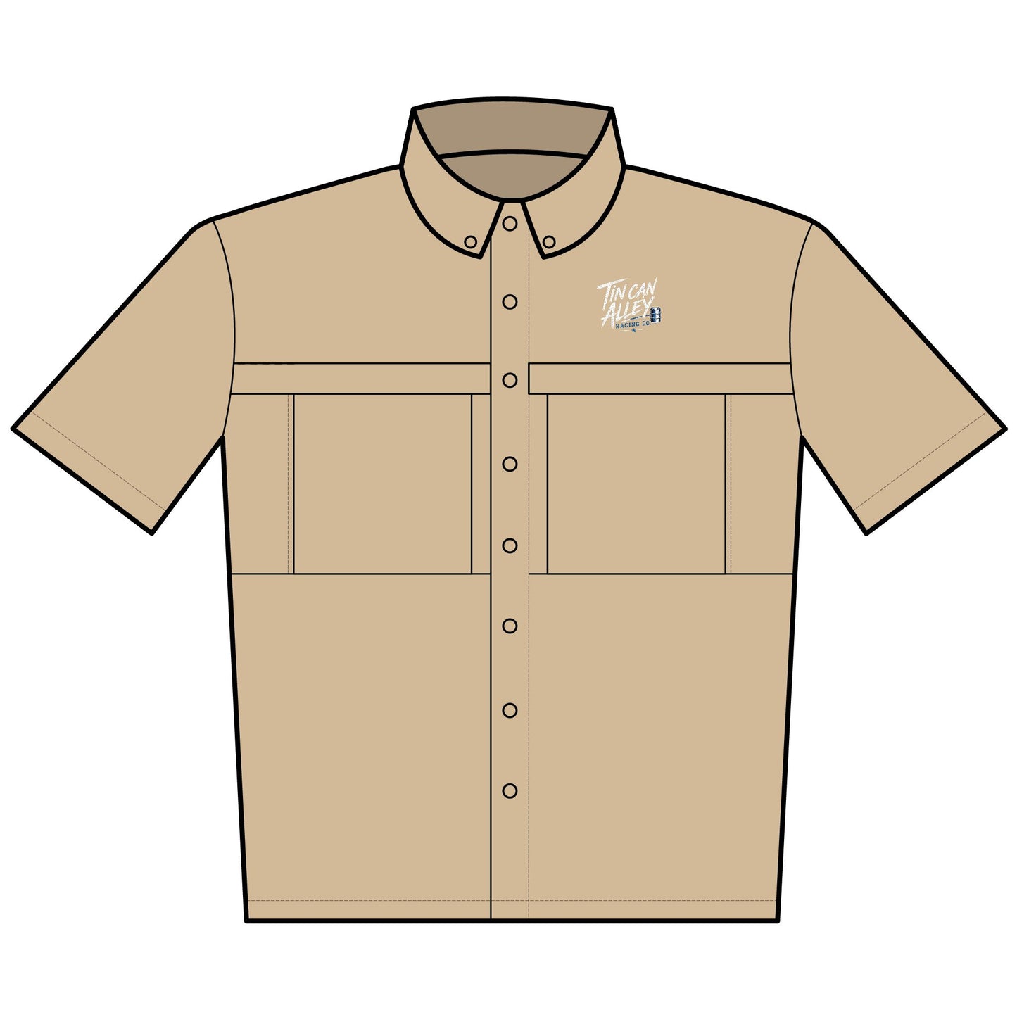 Tin Can Alley Racing Co Vented Fishing Shirt
