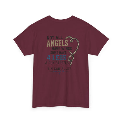 Horse Lover Tee — "Angels Have Four Legs" Graphic T‑Shirt