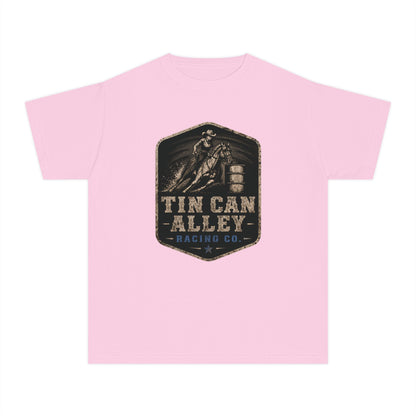 Youth Tee — Tin Can Alley Racing Co. Barrel Racing Graphic Shirt