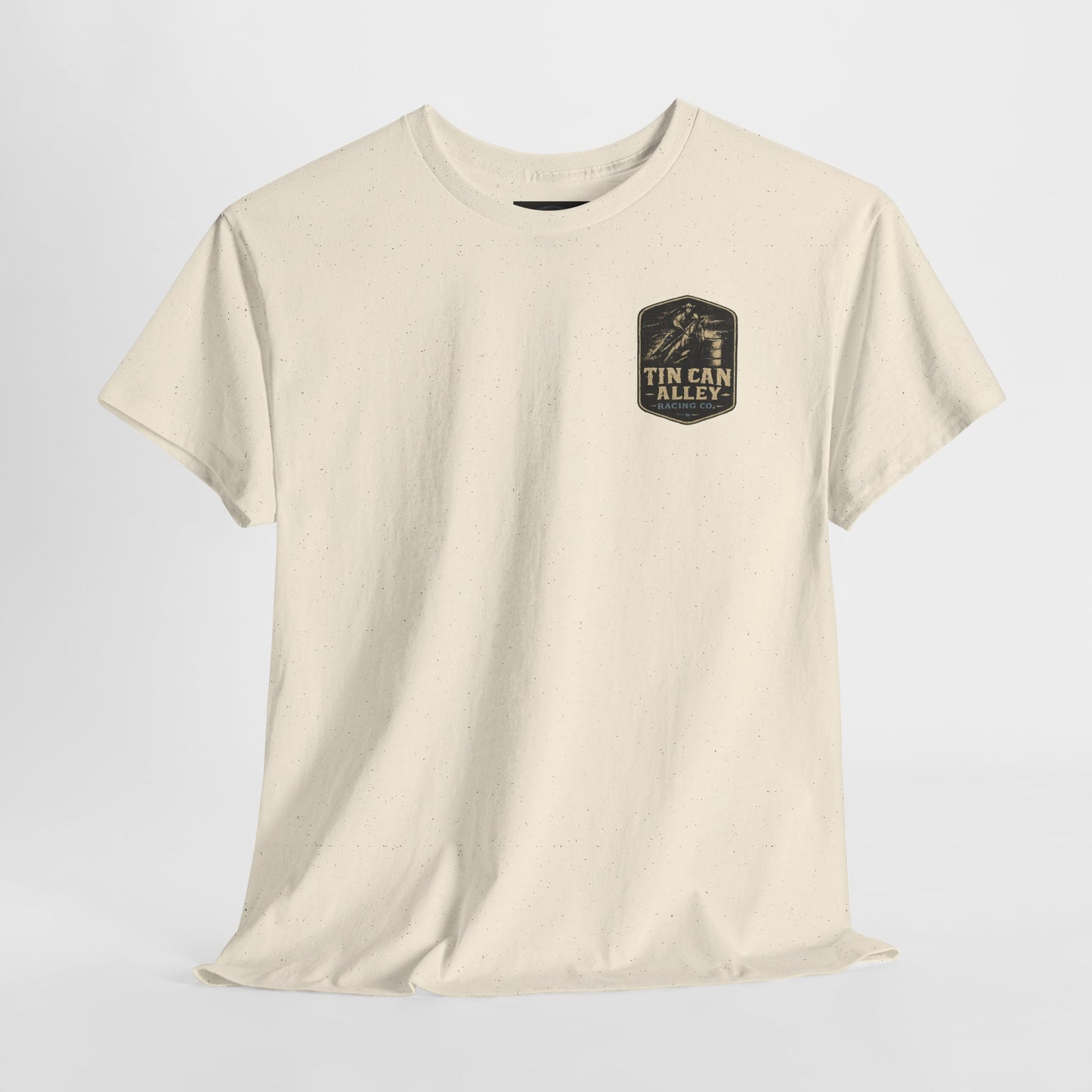 Barrel Racing Tee — "Fueled by Jesus, Coffee & Barrel Racing" Christian Rodeo Shirt