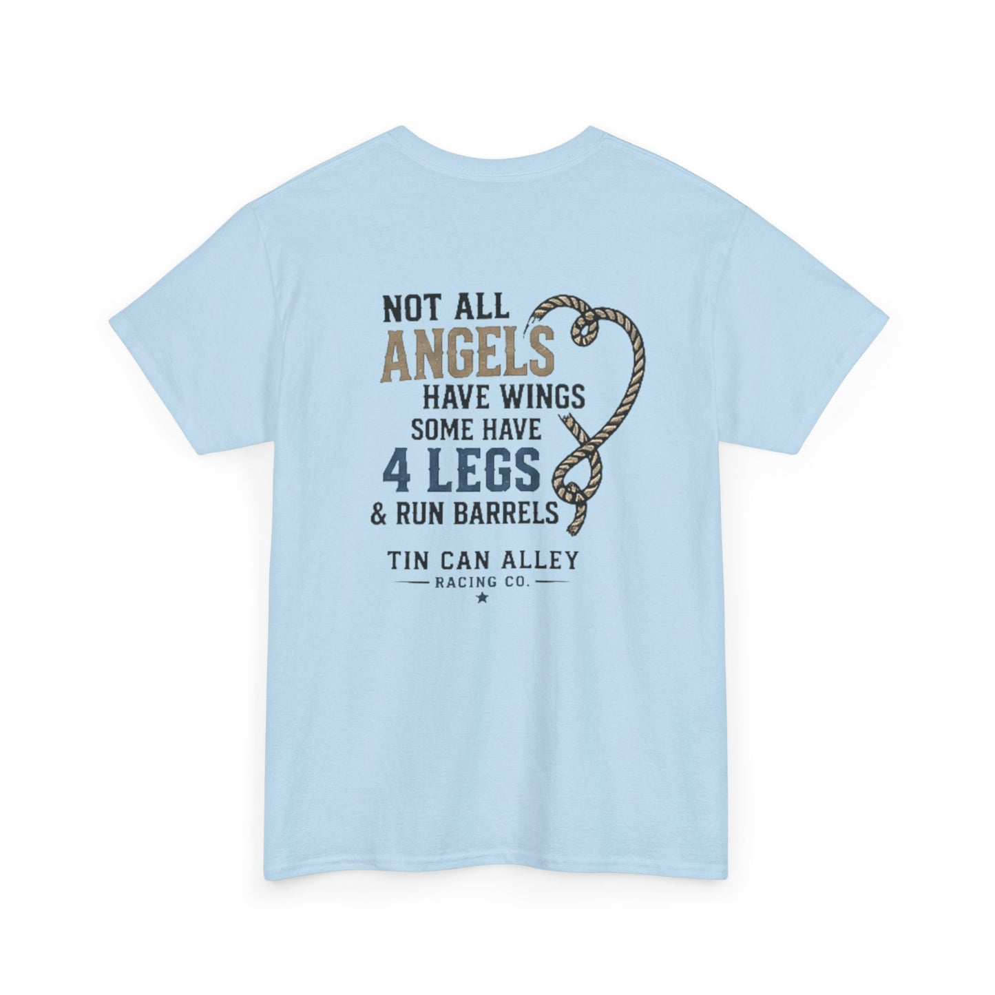 Horse Lover Tee — "Angels Have Four Legs" Graphic T‑Shirt