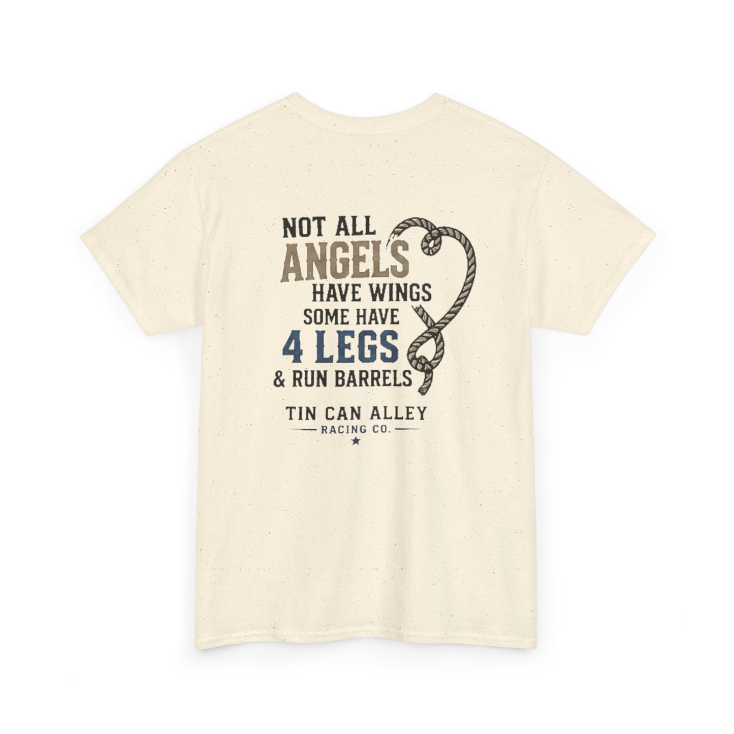Horse Lover Tee — "Angels Have Four Legs" Graphic T‑Shirt