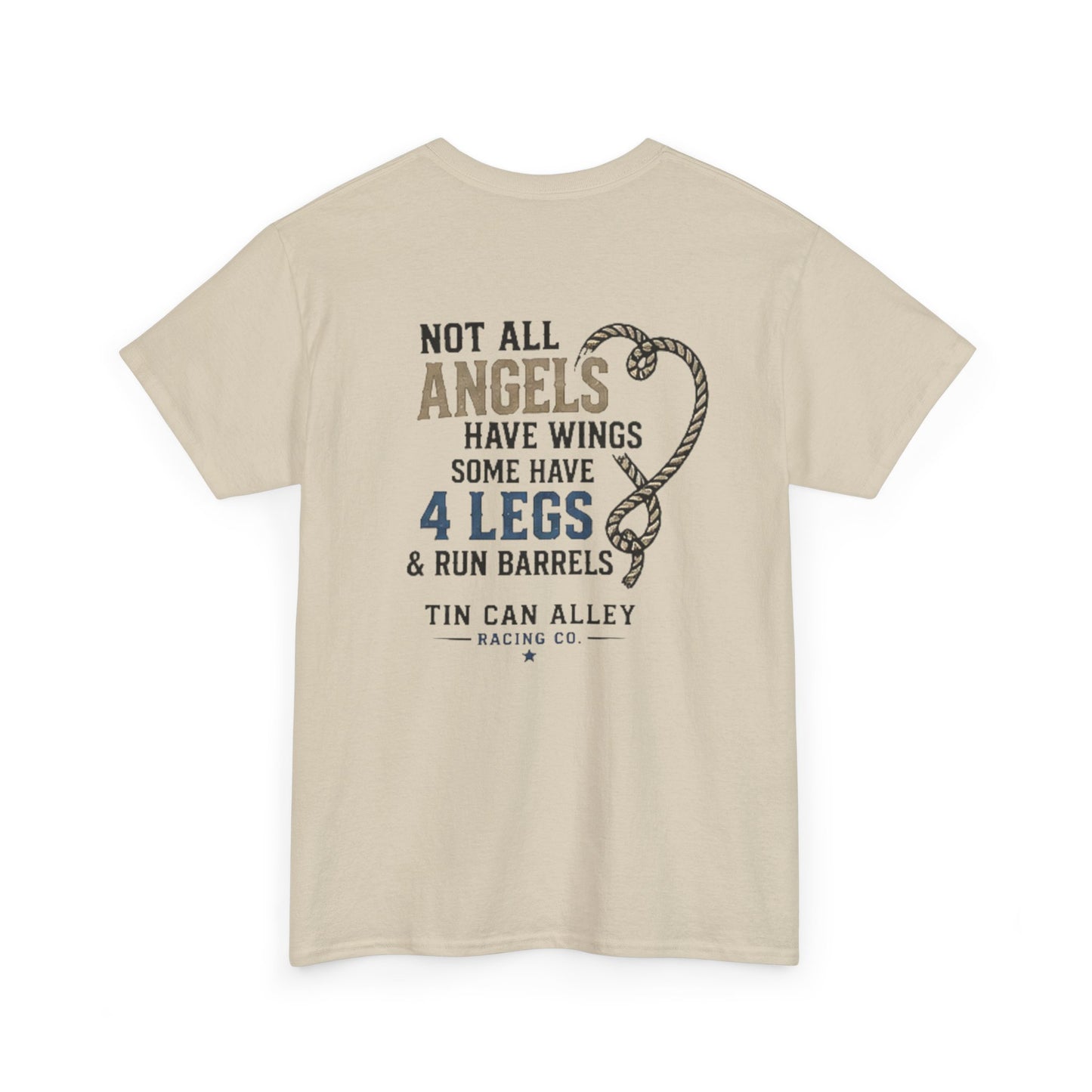 Horse Lover Tee — "Angels Have Four Legs" Graphic T‑Shirt